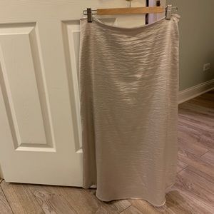 Zara metallic midi skirt